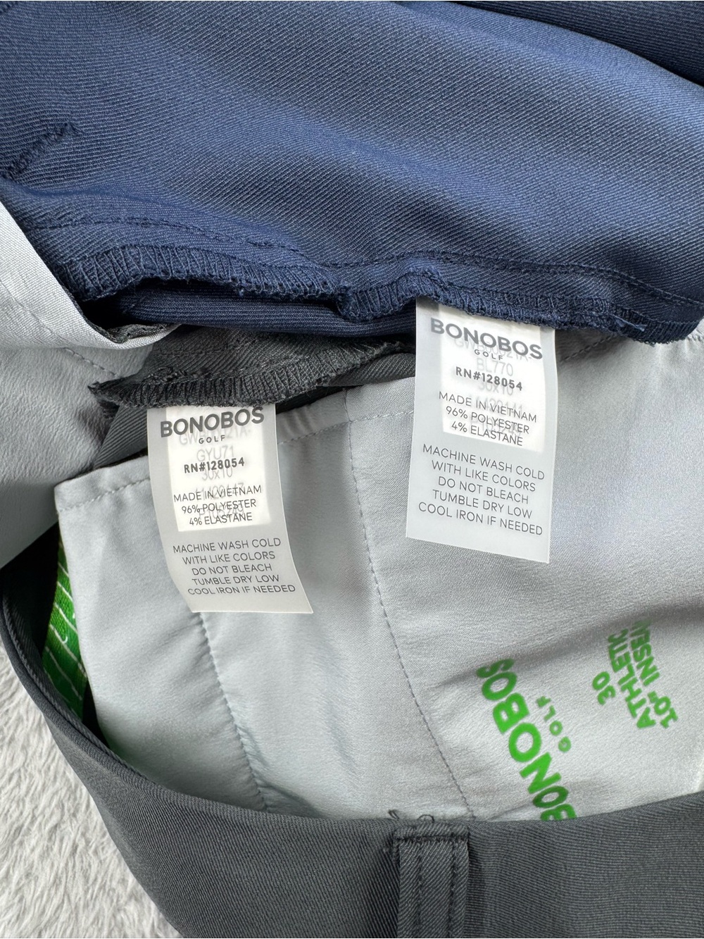 Bonobos Golf Men’s 30 Athletic Fit Shorts Navy Gray Lot of 2 - Picture 4 of 8